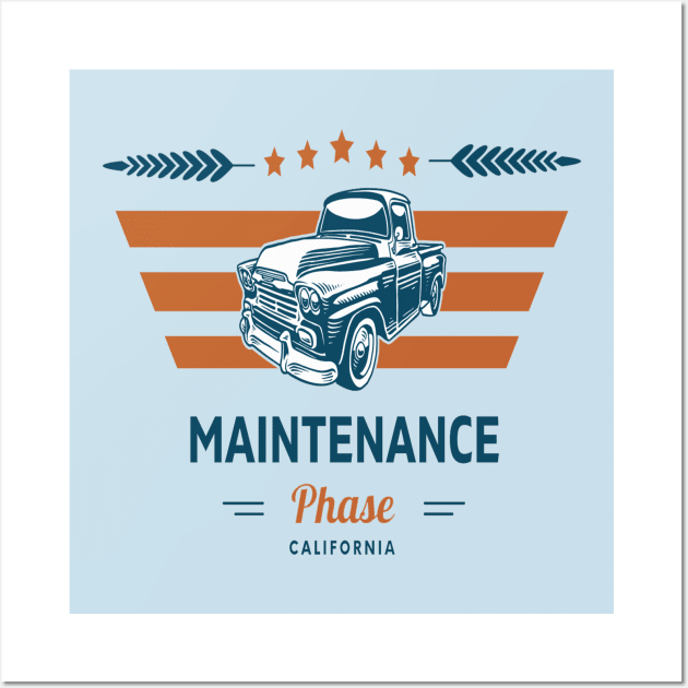 maintenance phase vintage car California Wall Art by Pop on Elegance